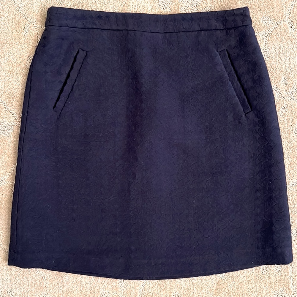 Mario Serrani Italy Navy Pencil Skirt, Sz 6